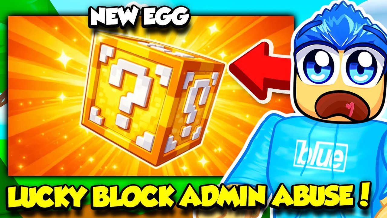 LUCKY BLOCK ADMIN ABUSE AND NEW EGG IN TAP SIMULATOR UPDATE!!