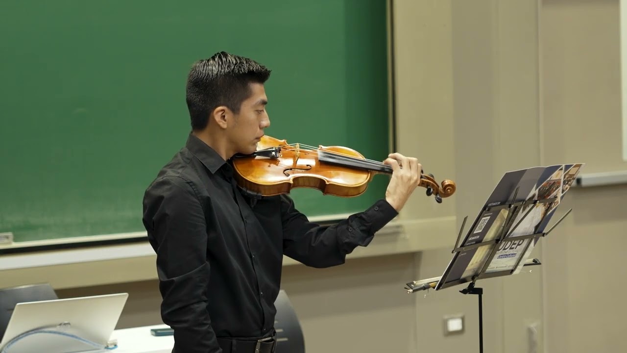 Cinco paisajes para violín. Javier Vizcarra, compositor. Abel Espinoza, violín 