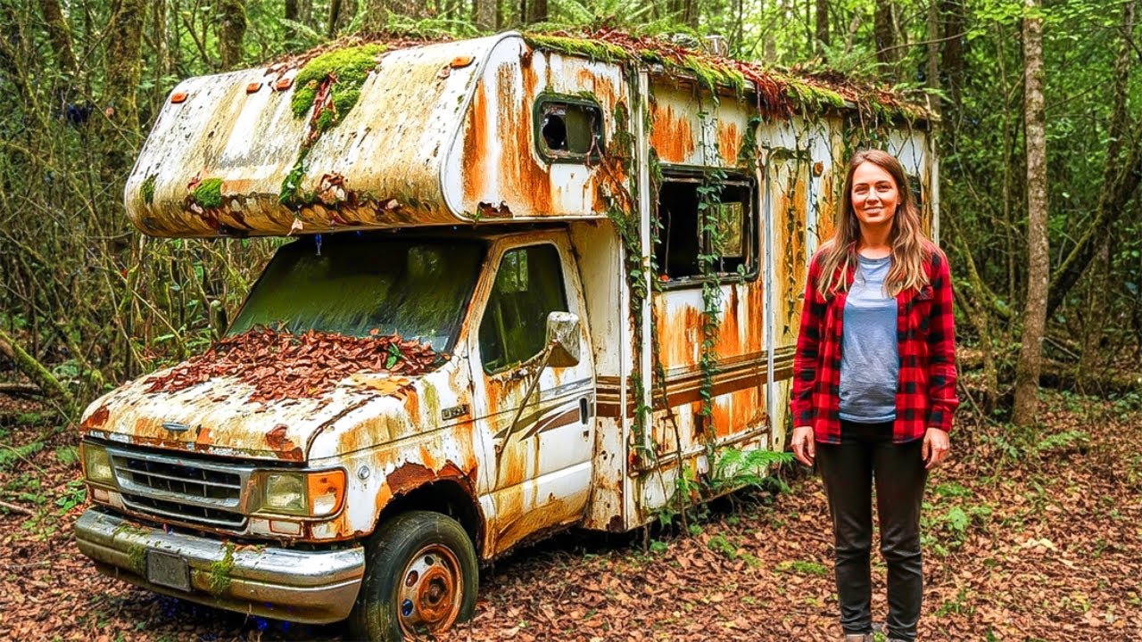 ASMR Car Restoration Restoring an Abandoned Winnebago Minnie Winnie RV | Auto88 Car Restoration