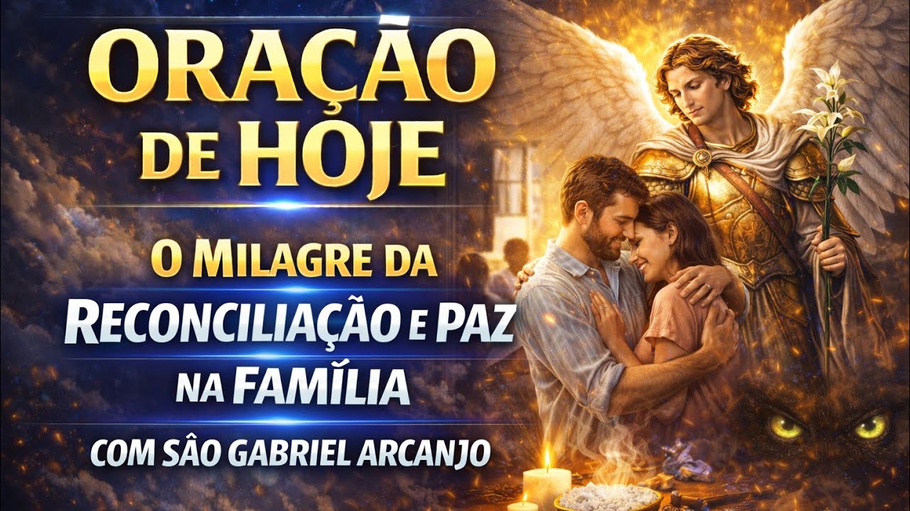 ORAÇÃO DE HOJE: O MILAGRE DA RECONCILIAÇÃO E PAZ NA FAMÍLIA COM SÃO GABRIEL ARCANJO | TERÇO 🙏✨️
