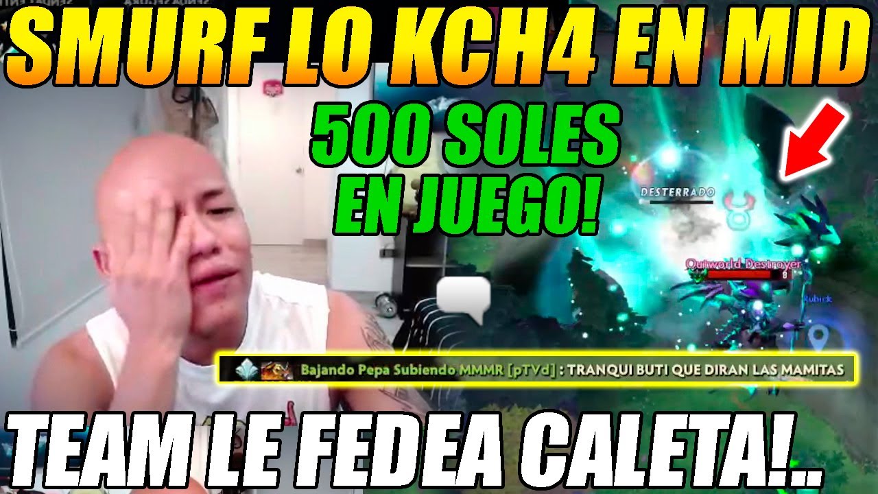 BUTI se JUEGA DOTA de 500 SOLES! SMURF lo abvsa en MID harto de su M4LA racha se DESKITA con su TEAM