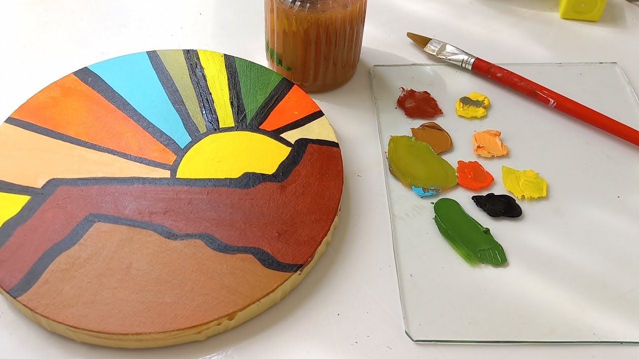 Easy Landscape Painting / Acrylic Painting / Painting Ideas