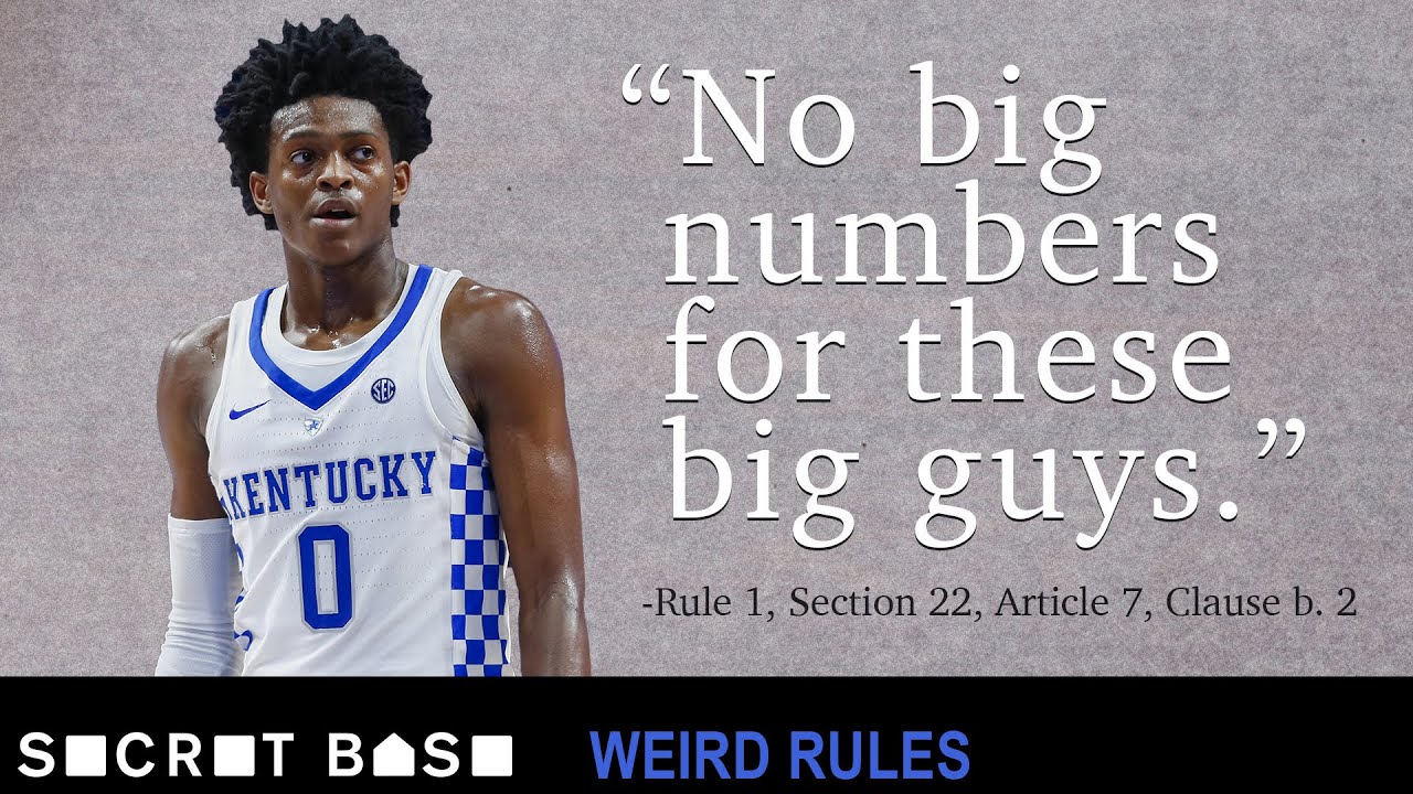 The NCAA limits jersey numbers with a rule that makes sense until you think about it | Weird Rules