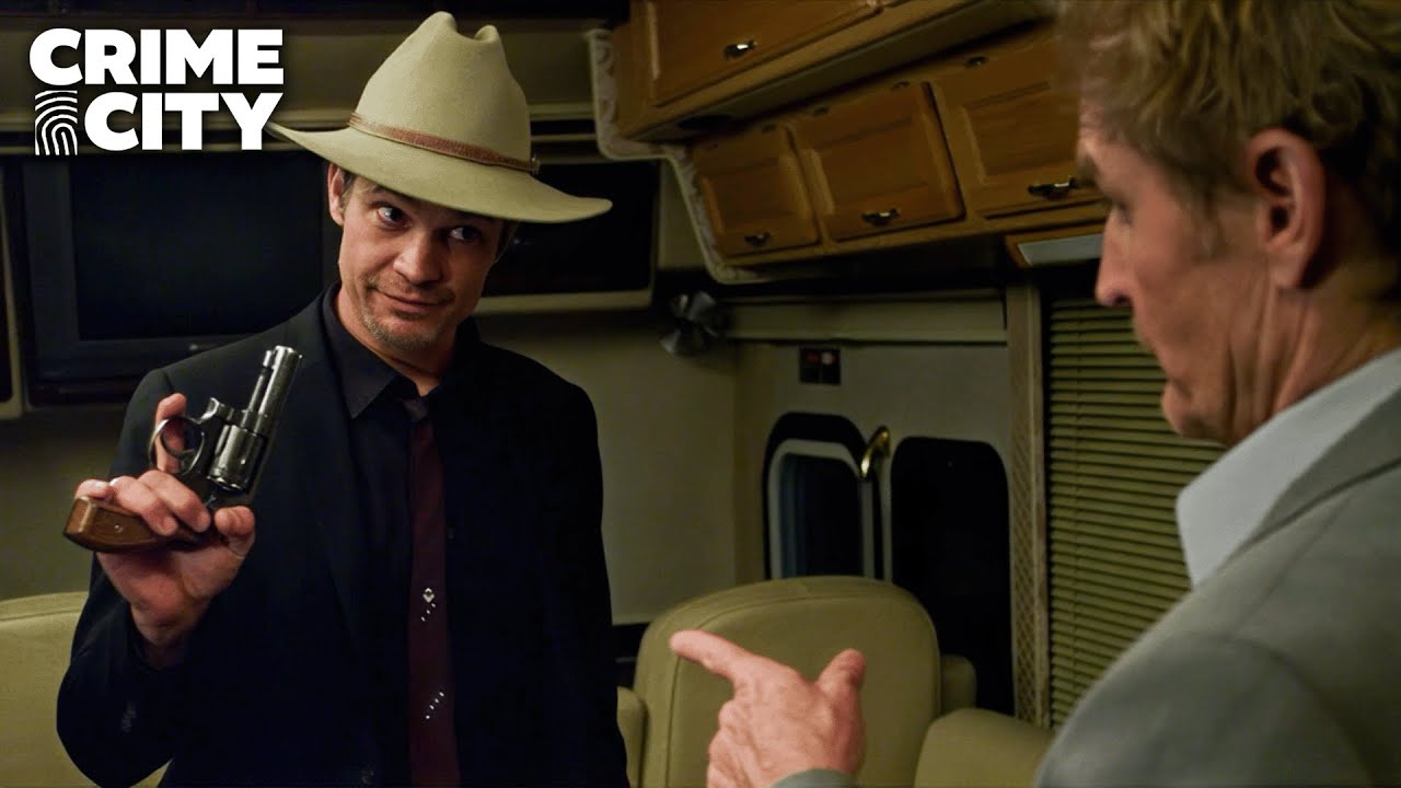Raylan Plays Russian Roulette with Wynn Duffy | Justified (Timothy Olyphant, Jere Burns)