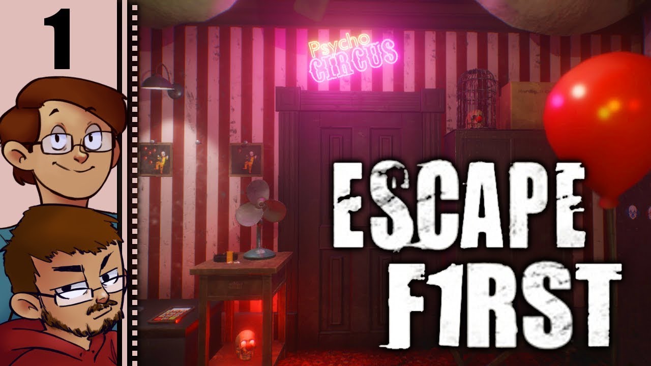 Let's Play Escape First Multiplayer Part 1 - Psycho Circus