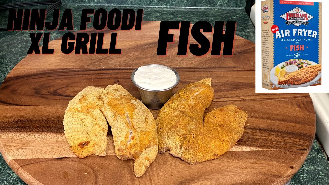 NINJA FOODI -XL GRILL - Air Fried Fish - Trying Out Louisiana Air Fryer Coating