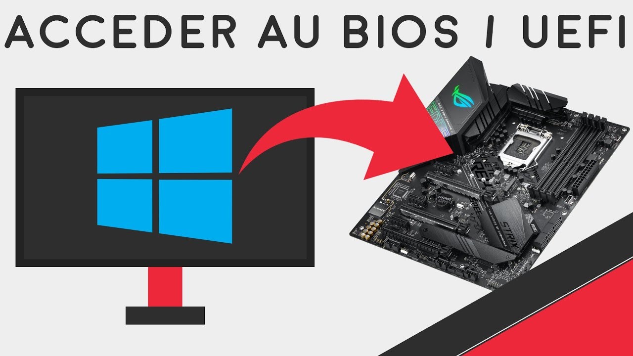Acc&eacute;der au BIOS / UEFI depuis Windows 10 ou 11 !