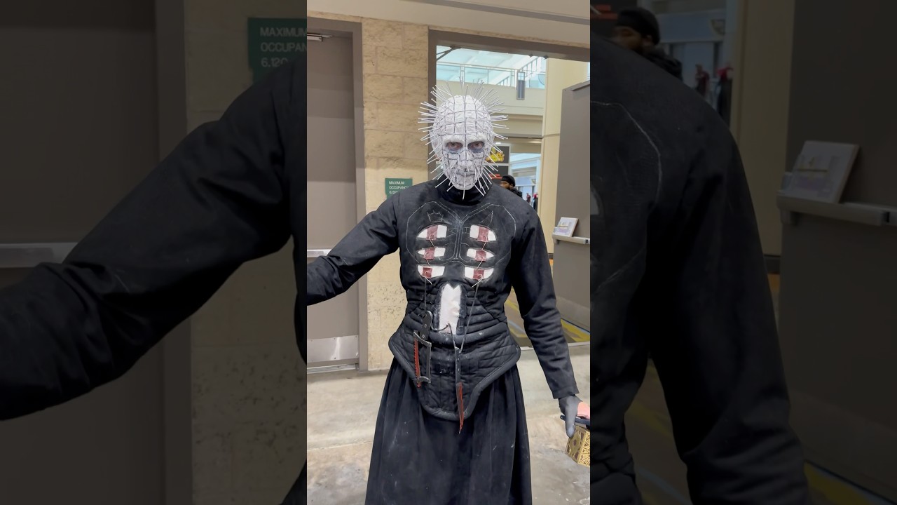 Does Pinhead scare you? #spookyempire #scary #haunted #spooky #cosplay #hellraiser #halloween