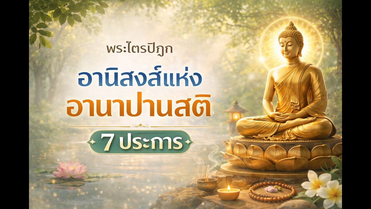 พระไตรปิฎก อานิสงส์แห่งอานาปานสติ 7 ประการ