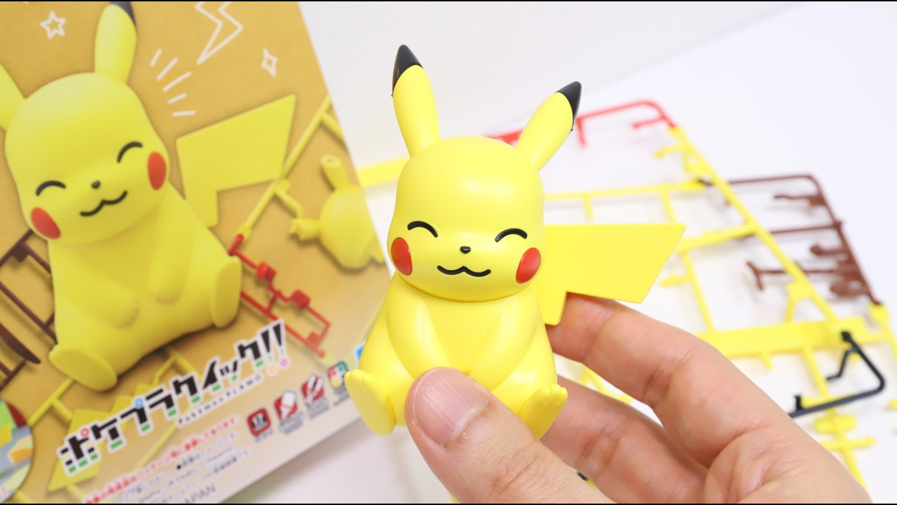 Pokemon Easy Build Plastic Model Kit Pokepla Quick Pikachu