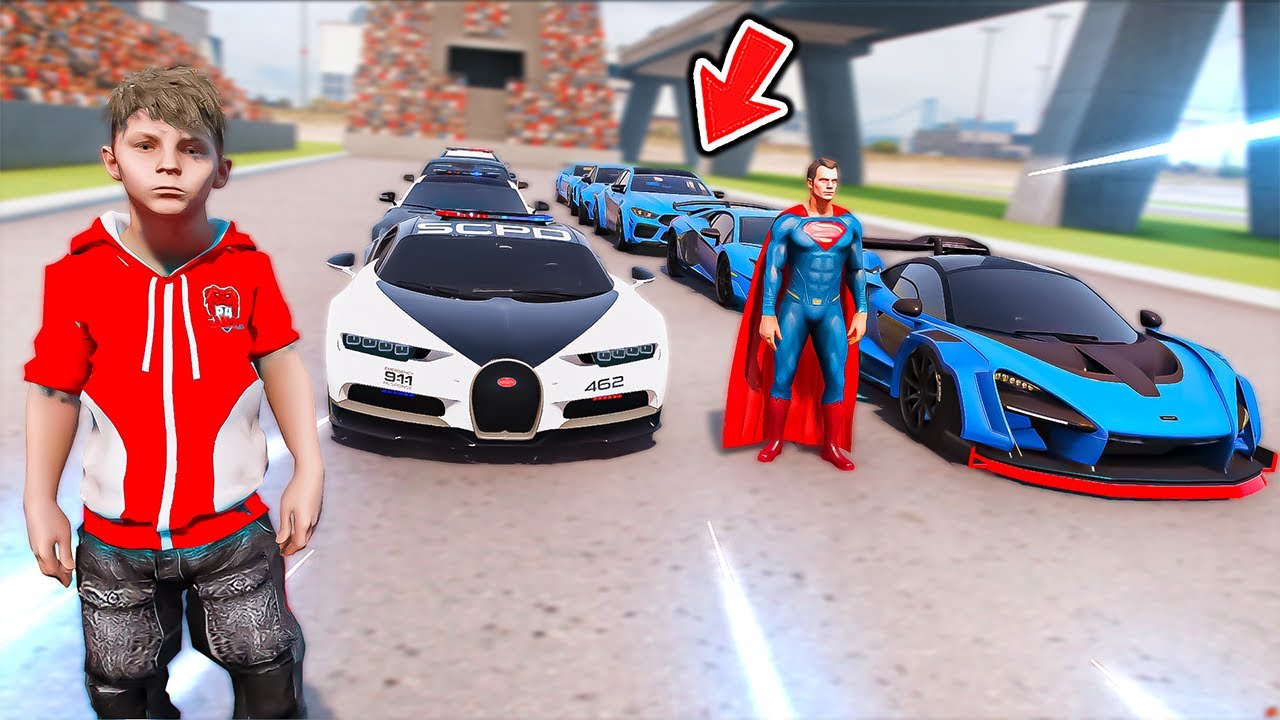 الشرطة الخارقة ضد سيارات سوبرمان الخارقة 😱🚔🔥!! | فلم قراند