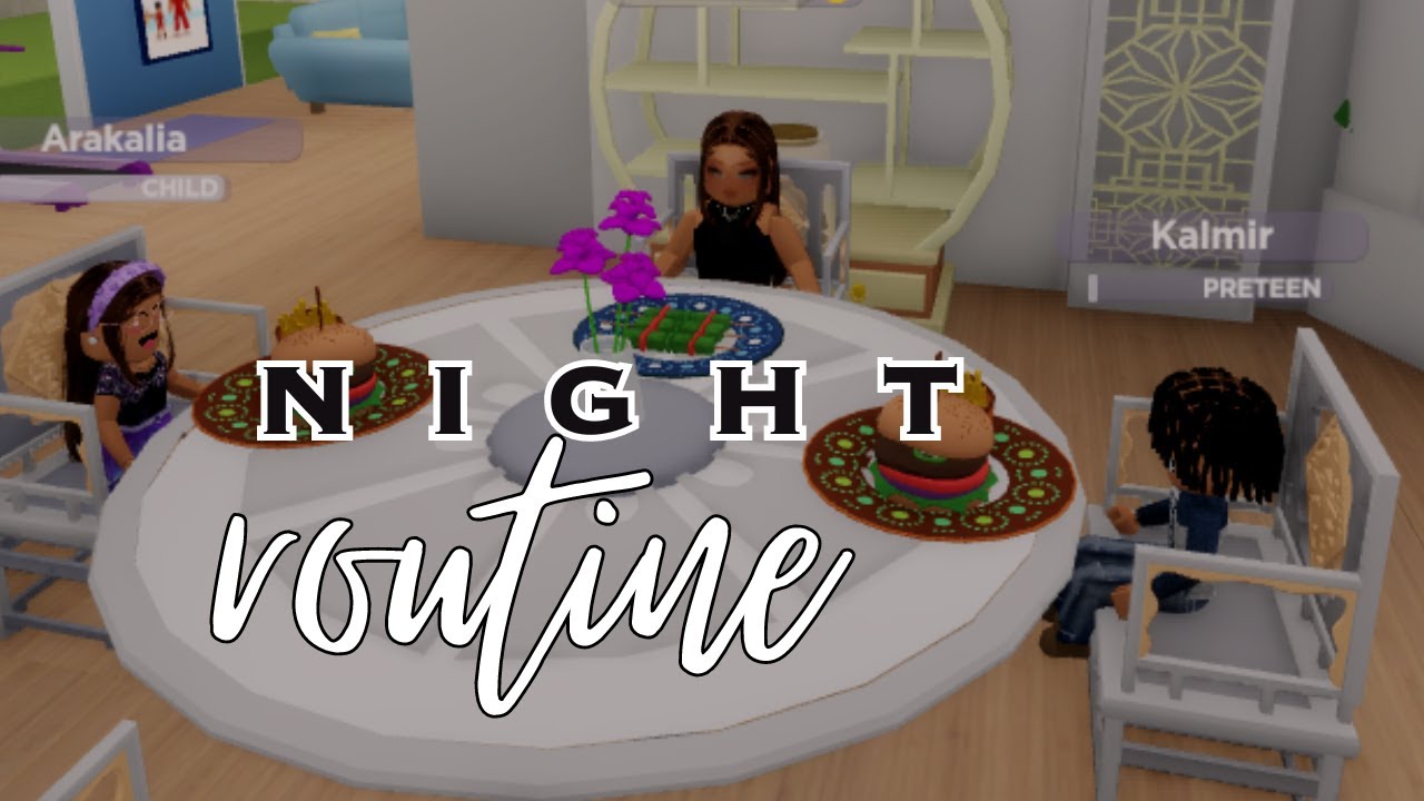 🤰🏾 PREGNANT Night Routine With TWO Kids 🌙 Life Of Ata 🌙 Club Roblox