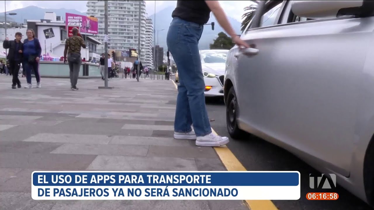 Uso de apps para transporte de pasajeros ya no será sancionado en Ecuador