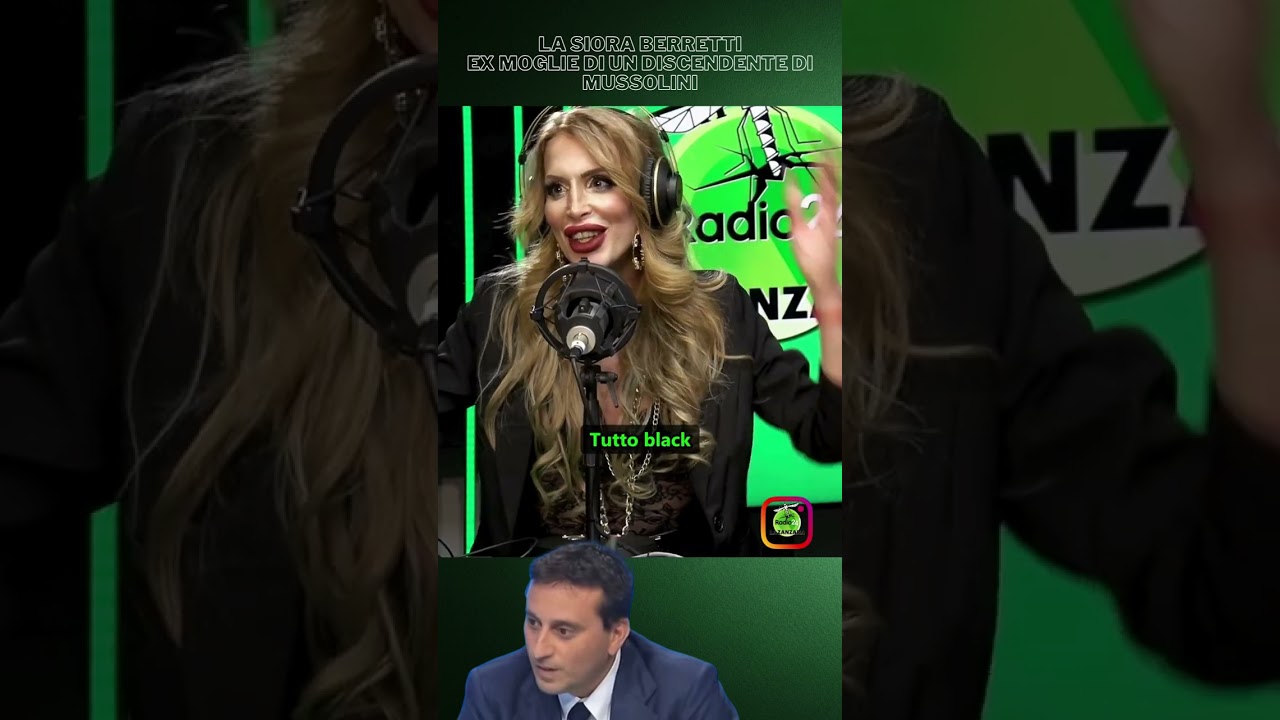 A La Zanzara, la siora Berretti ex di un discendente di Mussolini