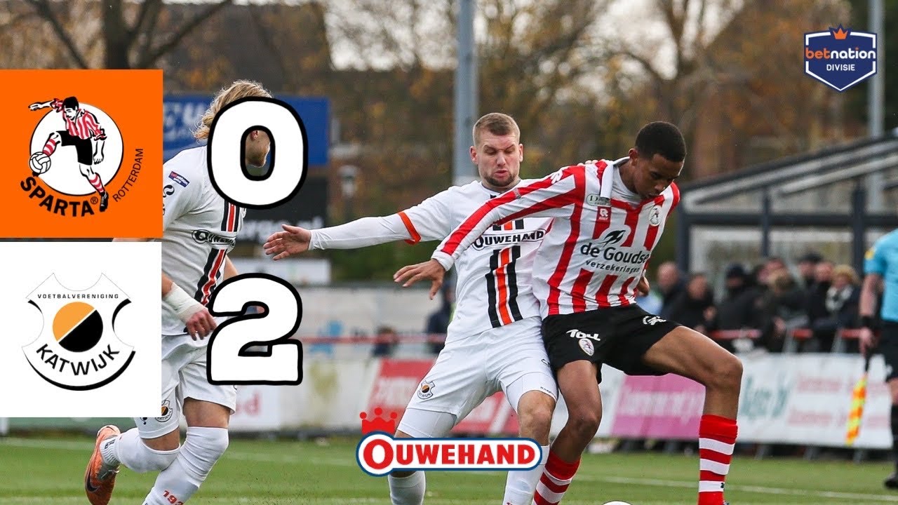 Katwijk wint met 0-2 bij Jong Sparta