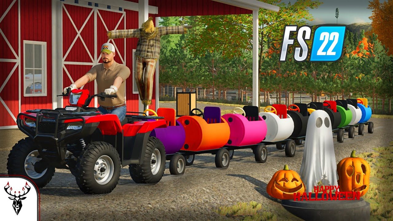 СТРОИМ ЖУТКИЙ ПОЕЗД-БОЧКУ!! (FS22 Tree Farm Special)
