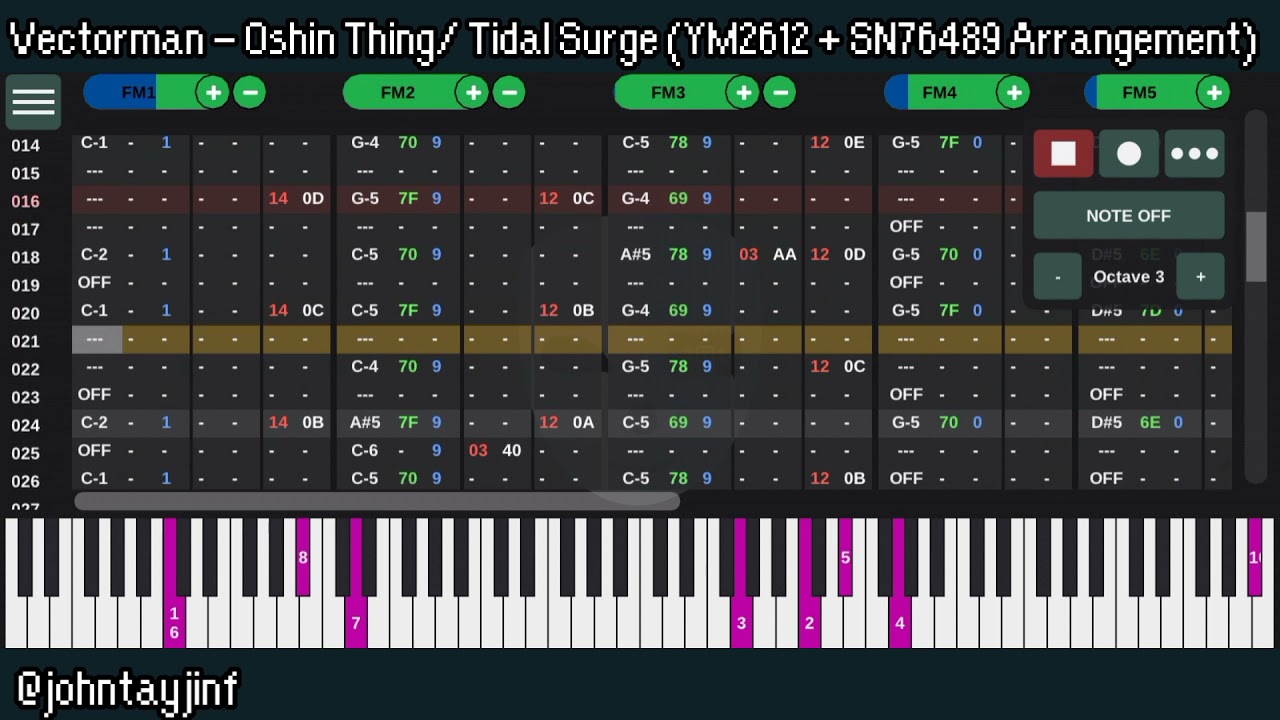Vectorman - Oshin Thing/ Tidal Surge (YM2612 + SN76489 Arrangement)
