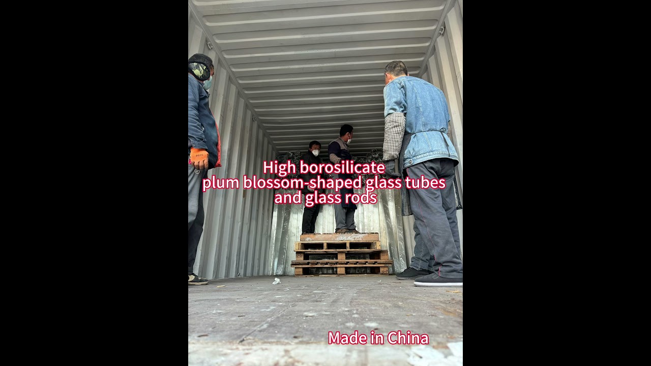 High borosilicate plum blossom-shaped glass tubes and glass rods 