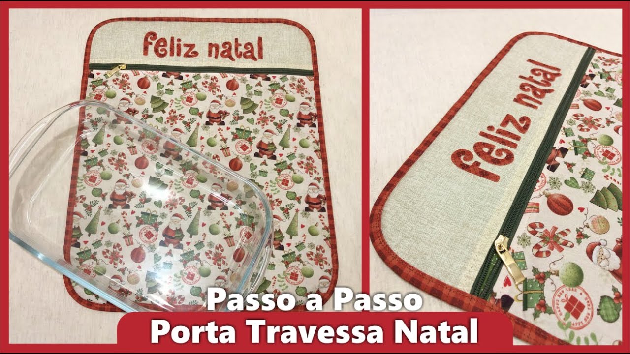 Passo a Passo Porta Travessa Com Zíper de Natal Costura Criativa - Loja Tear
