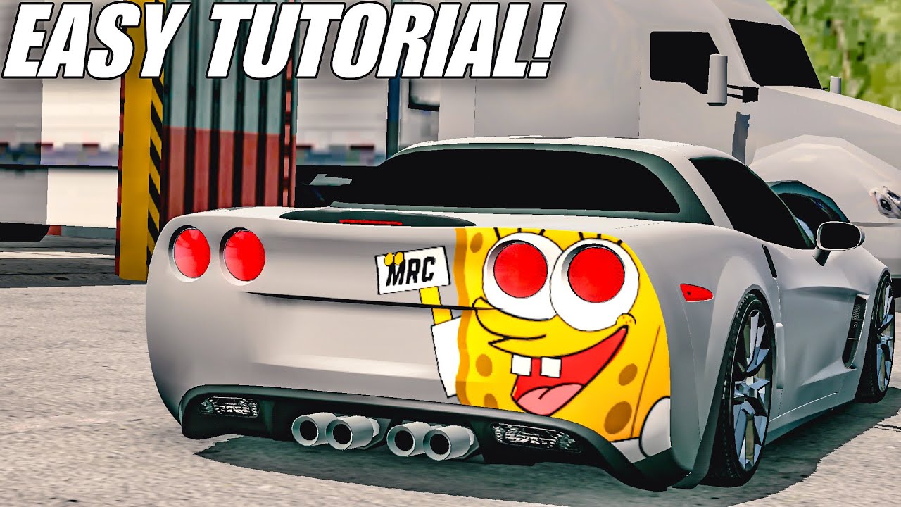 Corvette C6 SpongeBob Livery | Простое руководство | Многопользовательская игра с парковкой