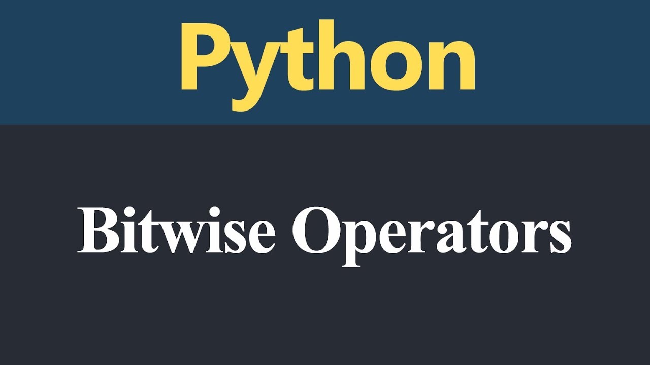Bitwise Operator in Python (Hindi)