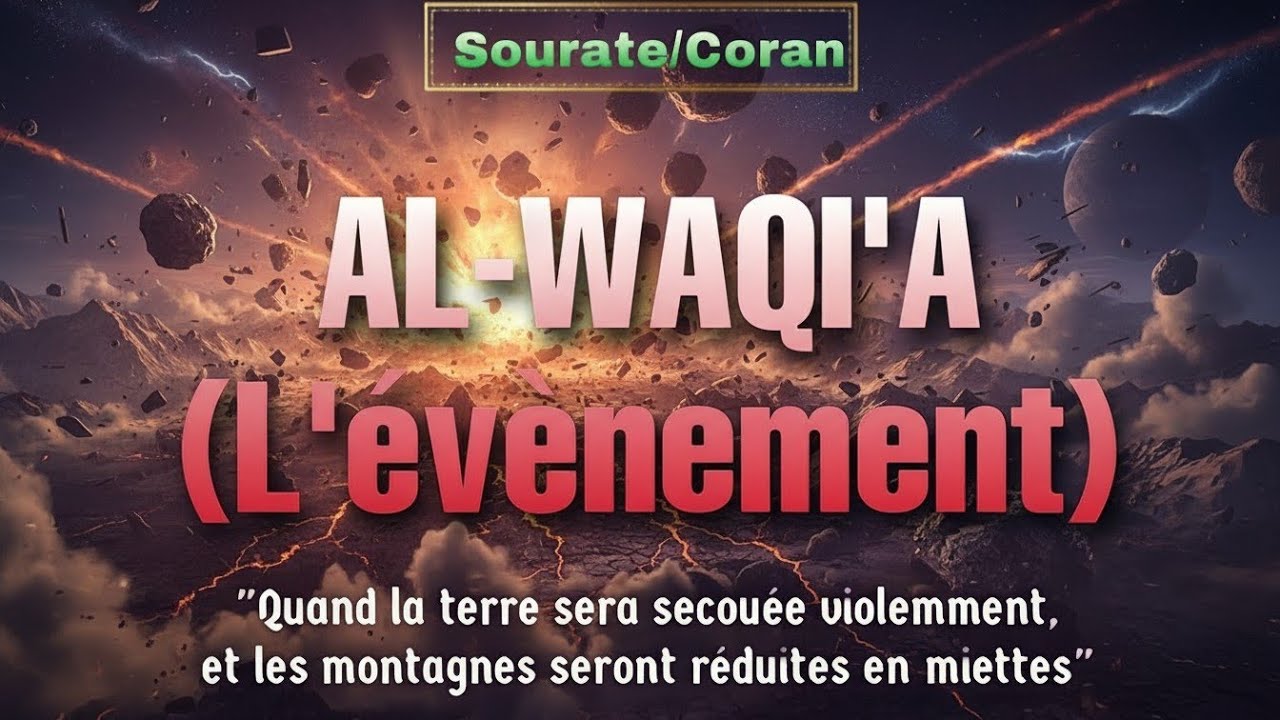 Sourate/Coran 56 AL-WAQI'A (l'évènement) الواقعة- Magnifique Récitation relaxante qui apaise le cœur