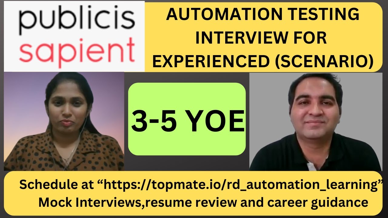 Automation Testing Interview Questions | Real Time Interview Questions and Answers