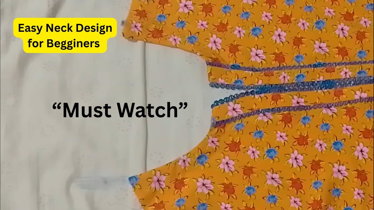 Step by Step Neck Design Tutorial for Shirts & Kurtis 