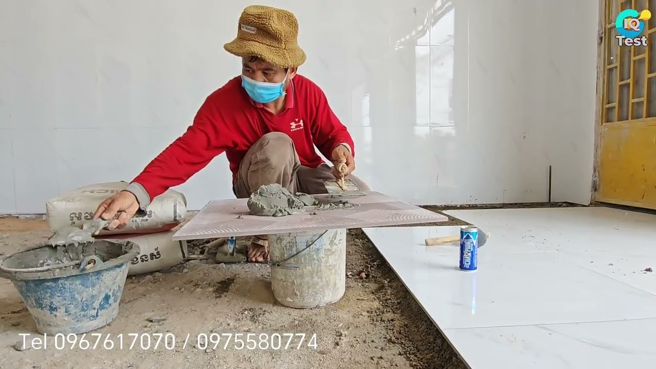 Expert Constructor just build perfect smoothly crystal flooring
