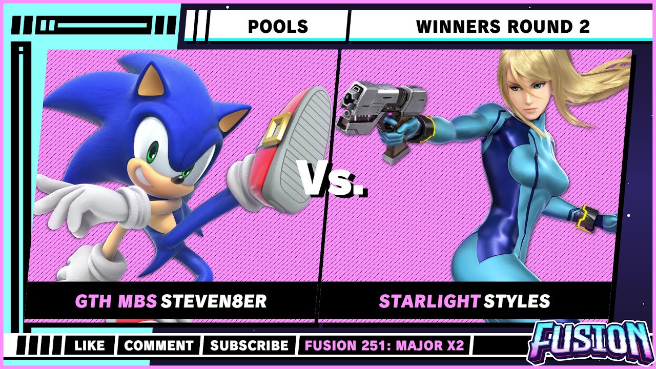 Fusion #251 - Pools - Winners Round 2 - Steven8er (Sonic) VS Styles (Zero Suit Samus)