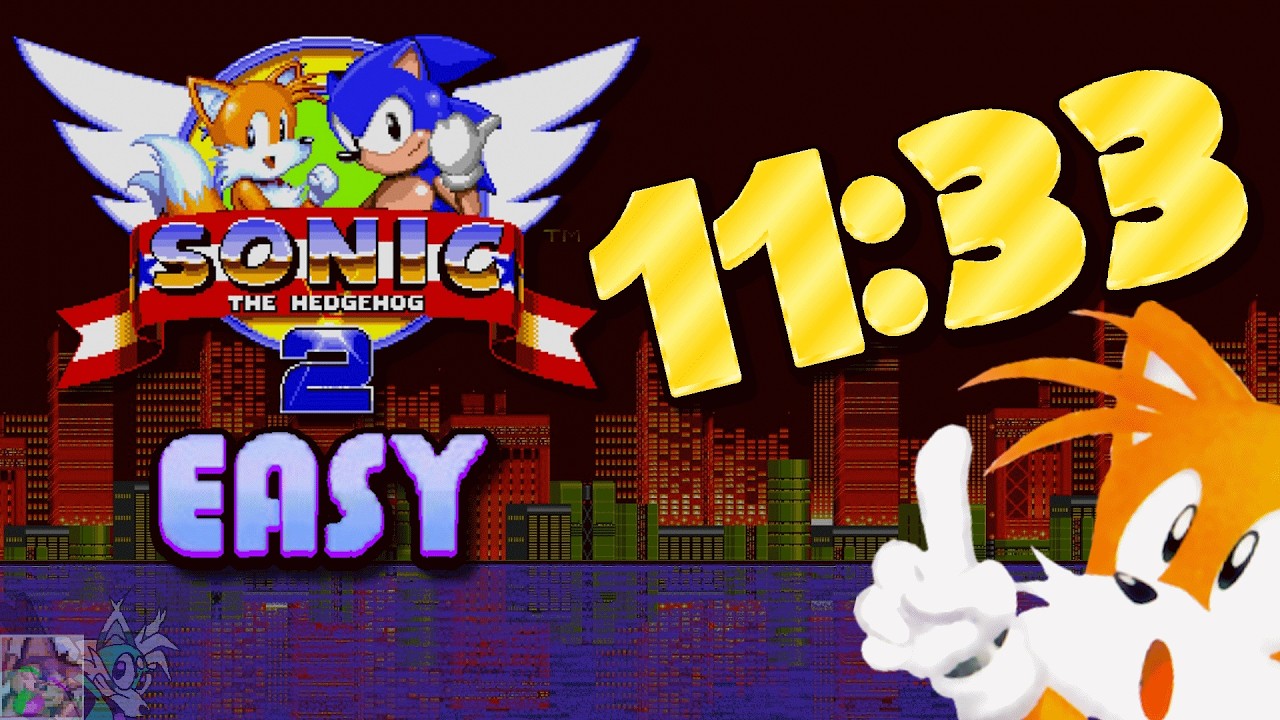 Sonic The Hedgehog 2 (Easy Mode, Tails) in 11:33