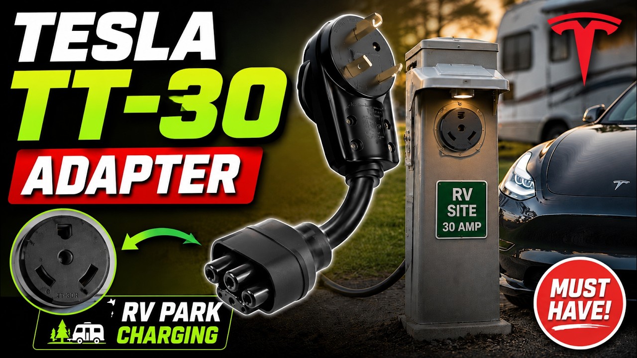 TT-30 Charge Adapter for Tesla Model 3 Gen 2 Charger!