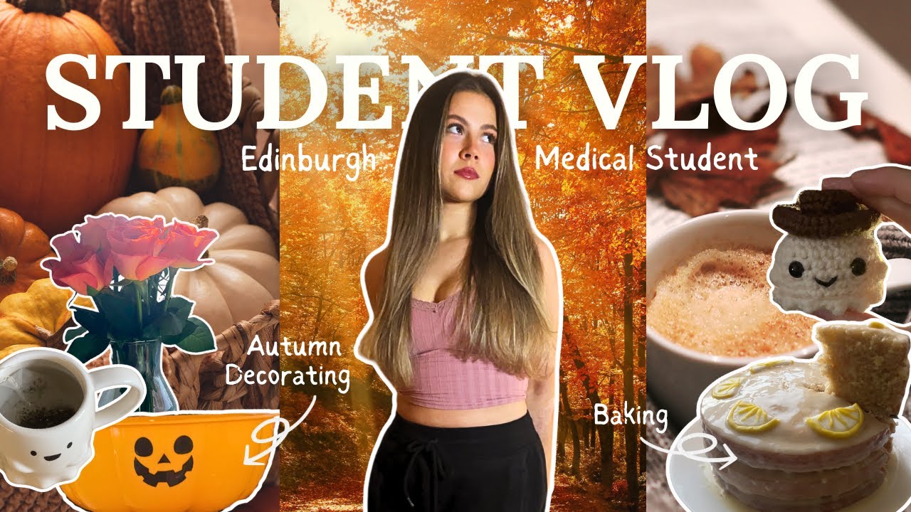 Surviving Medical School 🍂📚 // baking, decorating, studying, cozy autumn vibes