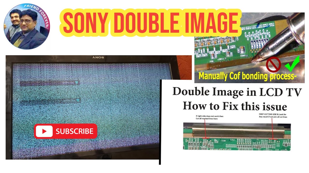 Sony Led Tv Double image Problem | Sony led Tv double image