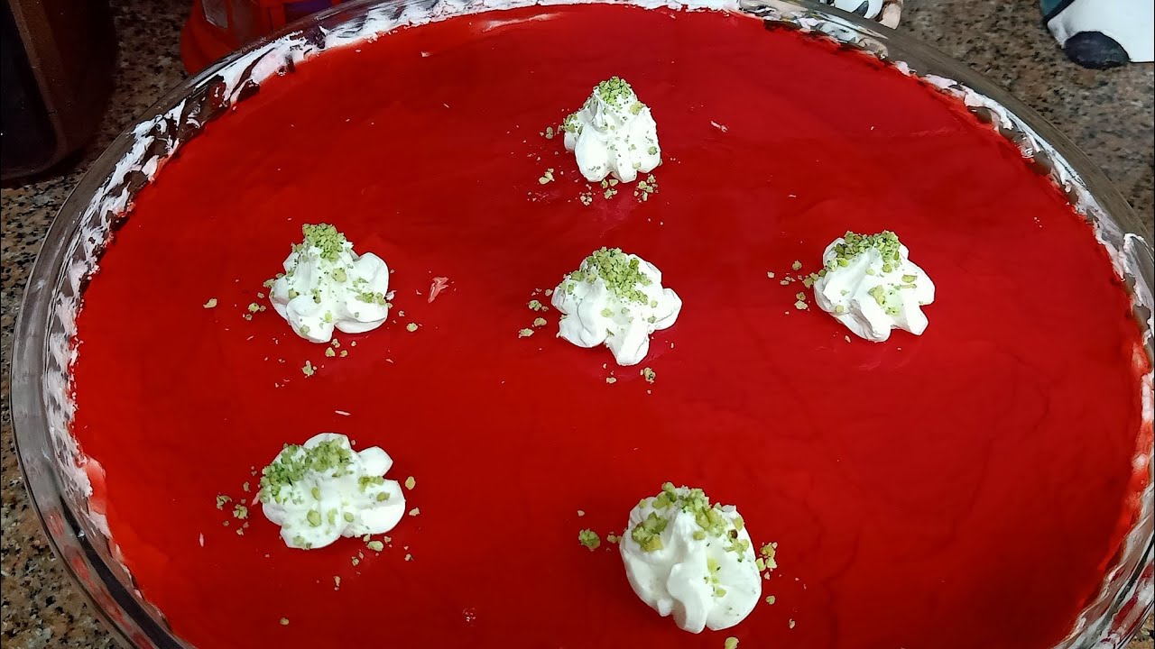 كنافه بالجيلي بطريقه سهله وبسيطه والطعم خطير (كنافه بالجيلي)