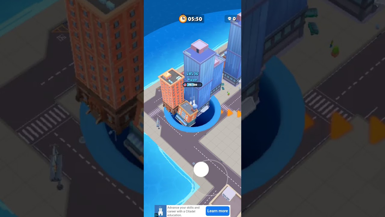 First time playing Hole.IO and first time uploading for like a year.