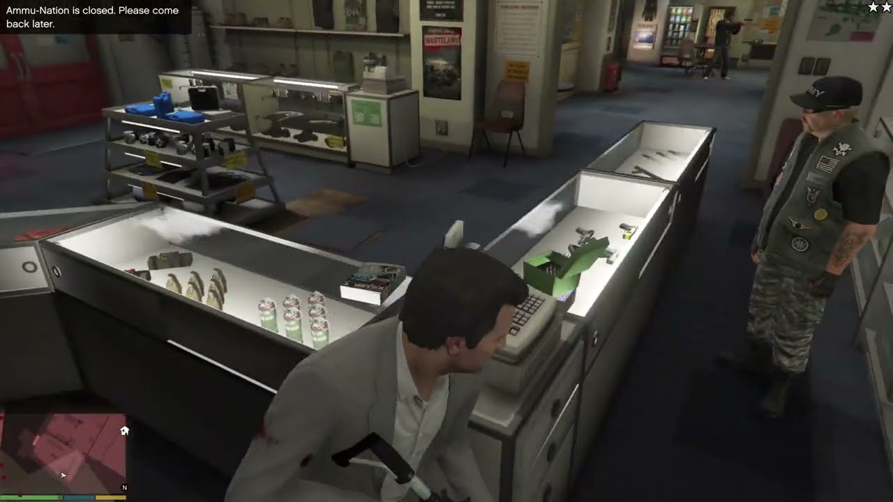 Ammunation guy died fighting for me.