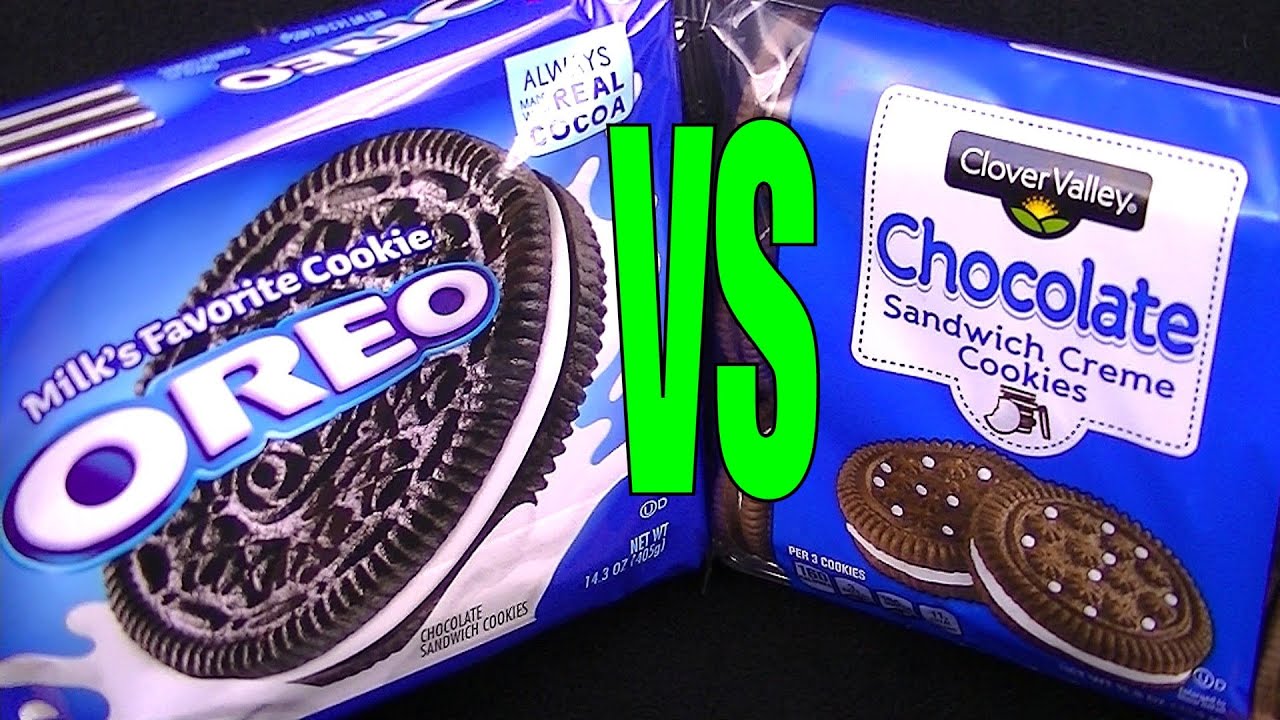 Печенье-сэндвич Oreo против Dollar General Brand Clover Valley, FoodFights: дешево против дорого