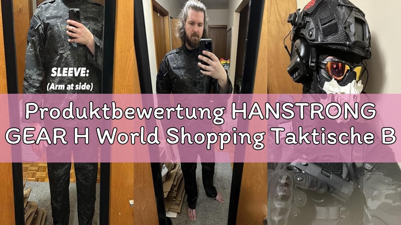 Produktbewertung HANSTRONG GEAR H World Shopping Taktische BDU-Kampfuniform, Jacke und Hose, Anzug f