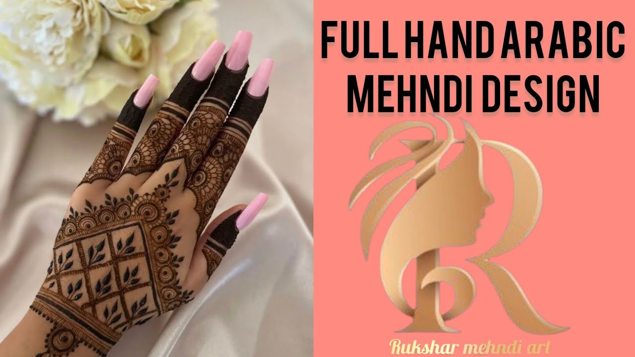 Full hand trending arabic mehndi design @ruksharmehndiart1925