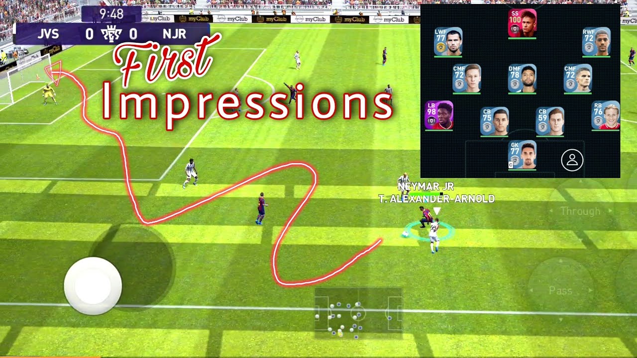 Neymar + 10 base Level players 🕺🔥 Experimental Match | Pes 2021 mobile Online Gameplay