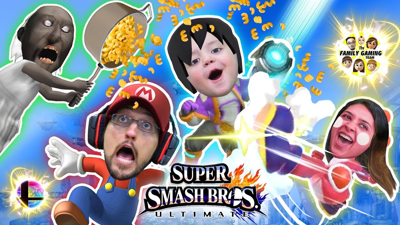 Super Smash Bros ULTIMATE Macaroni!!  FGTEEV Pasta Time (All Characters not UNLOCKED but Granny lol)