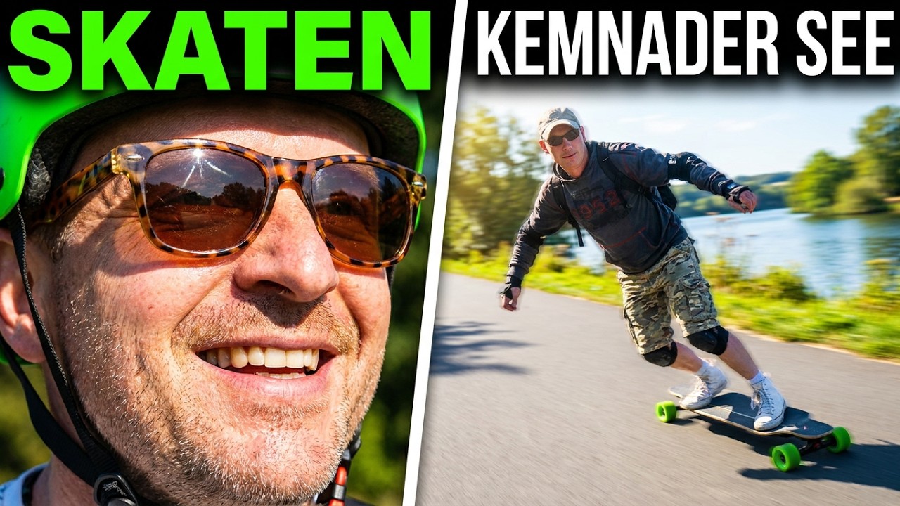 SKATEN mit ELEKTRO SKATEBOARD am KEMNADER SEE in NRW - DEUTSCHLAND