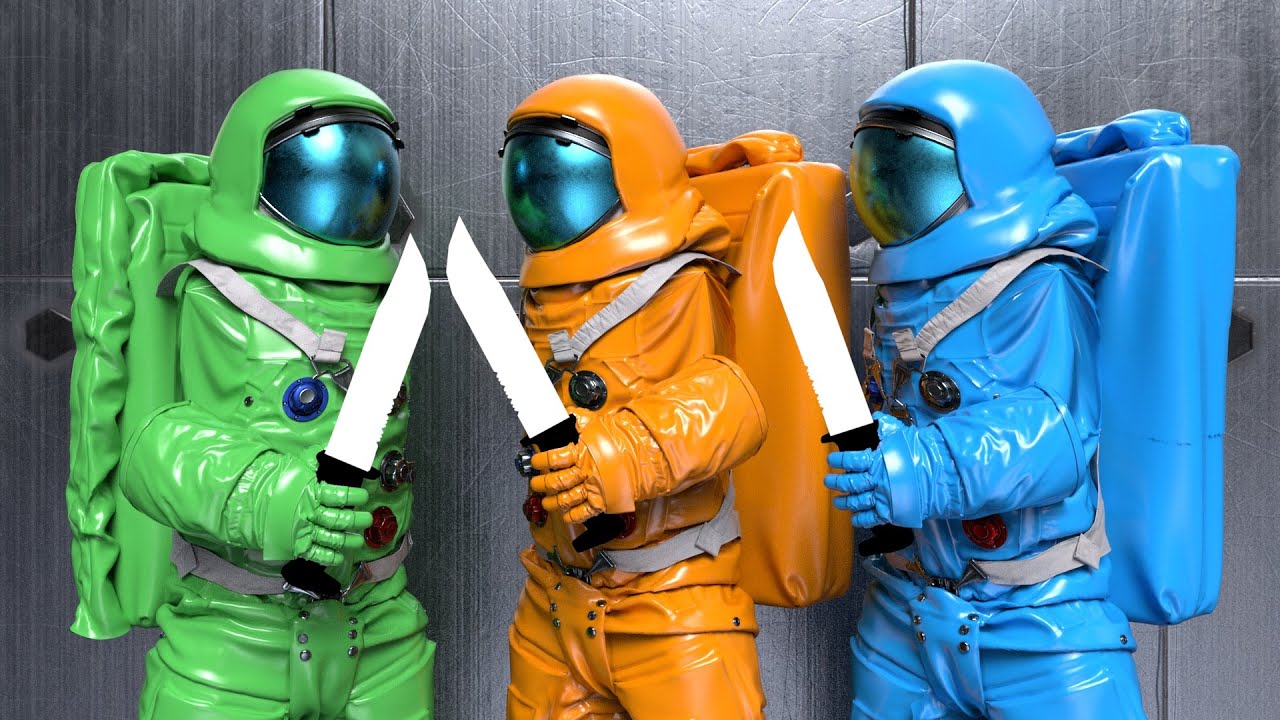 Among Us in HD (Part 63) THERE IS ONE CREWMATE AMONG US #Shorts