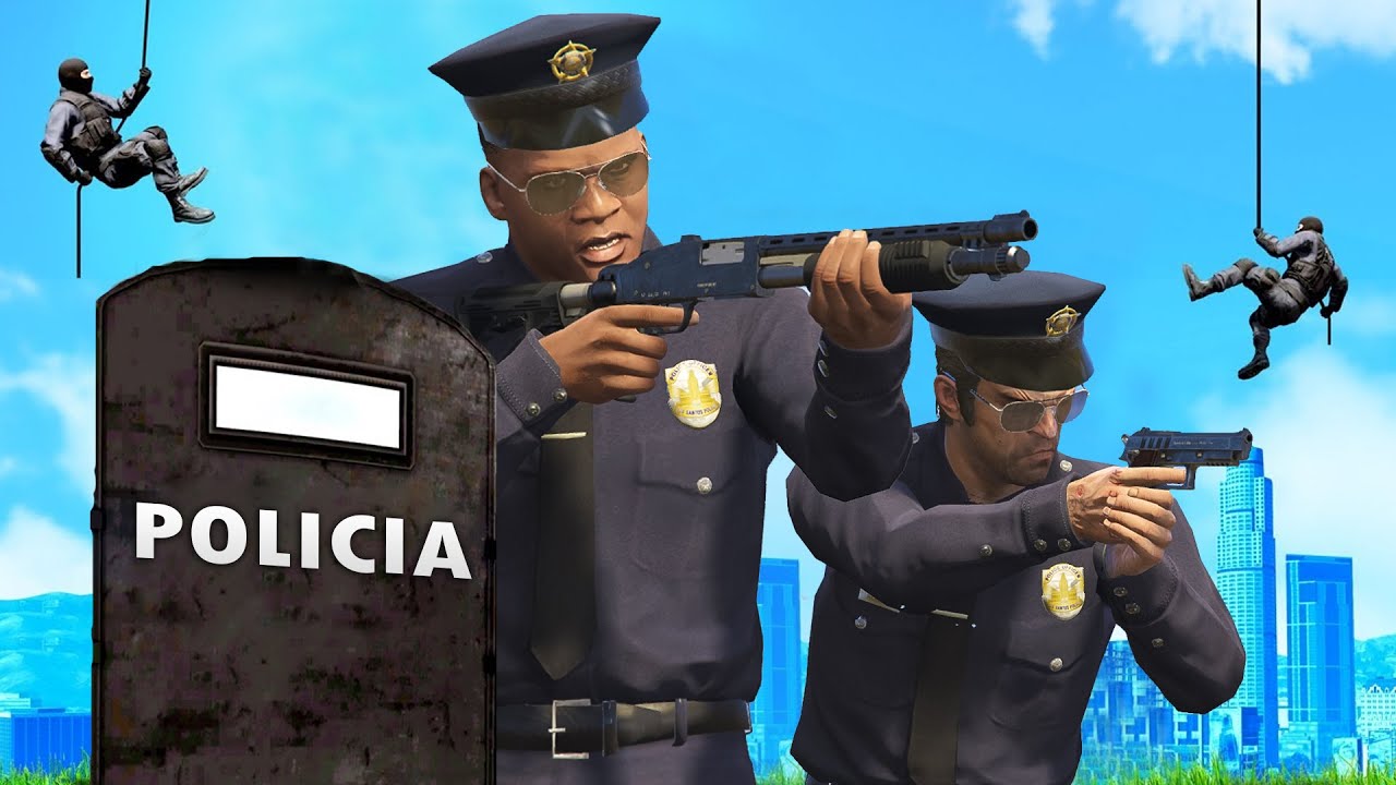 Jugando como POLIC&Iacute;A en GTA 5 🚨