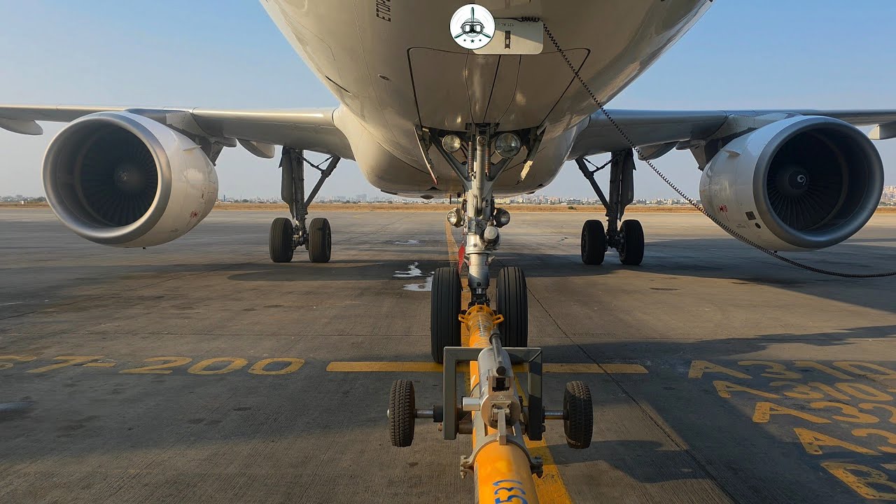 My Pushback of A320 at Karachi Airport 