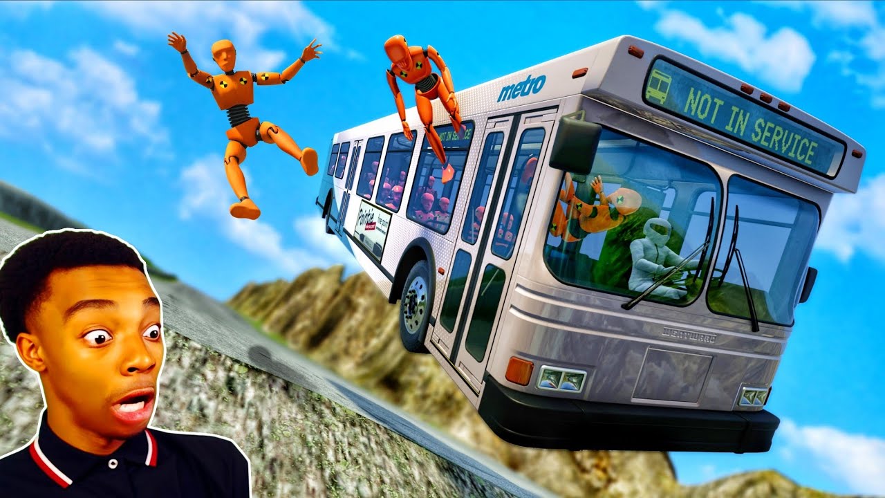 Bus vs Downhill 😱 #3 - [BeamNG.Drive]