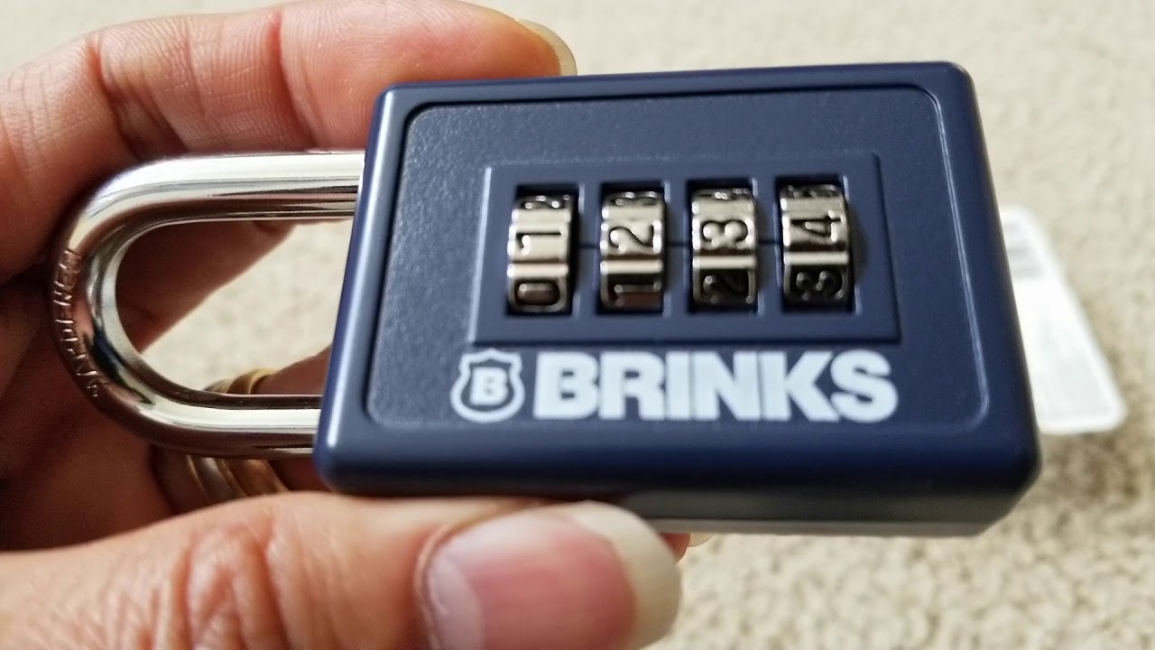 BRINKS 4-значный кодовый замок + Как сбросить код!
