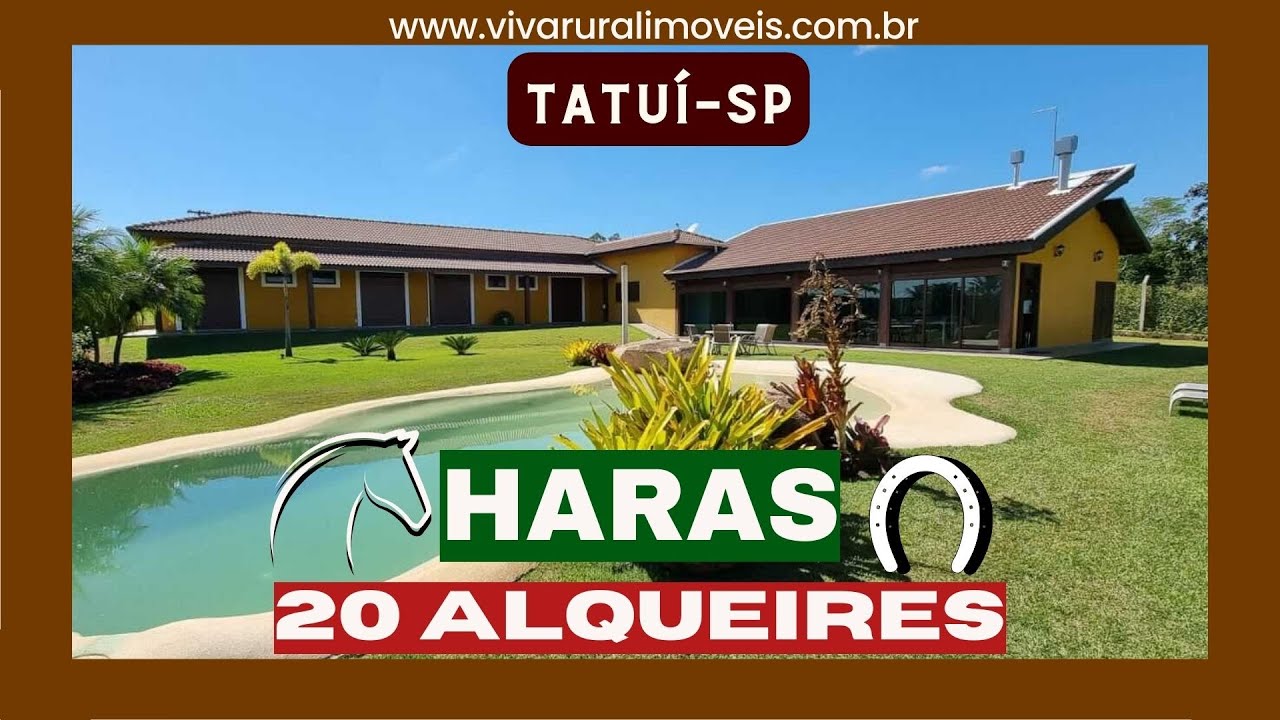 Haras de alto padrão à venda em Tatuí-SP| 12.000.000 |Rodrigo Andreazza.