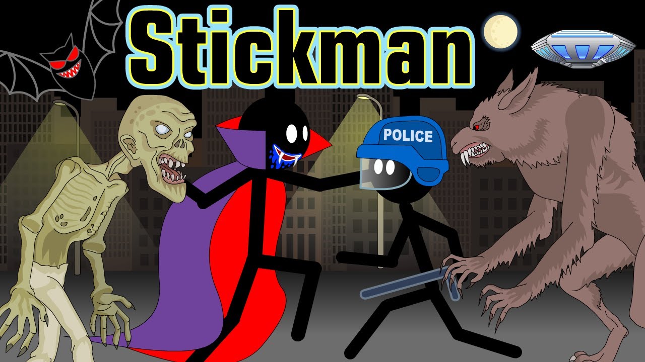 Stickman mentalist. The horrors of our town.  Zombie, Vampire, Werewolf